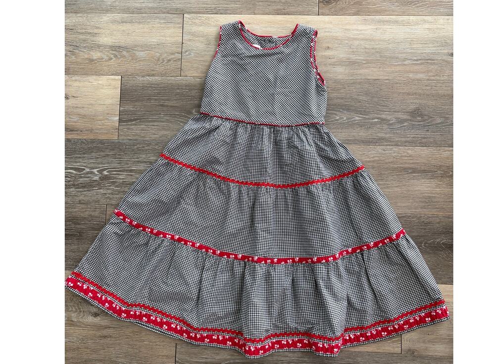 Strasburg Girls Black/white Dress — Size 7Y